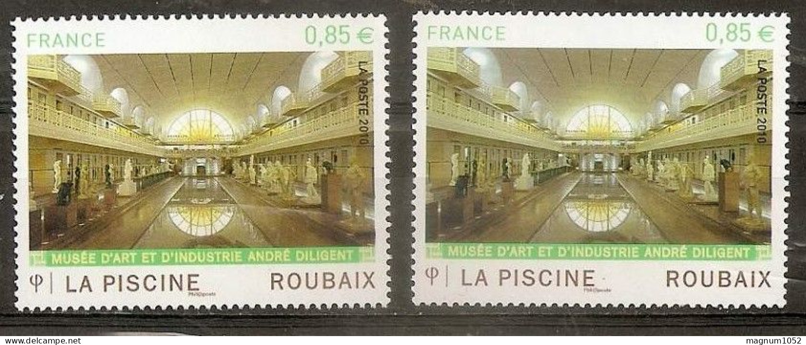 VARIETE N 4453 **  1 TB VERDATRE OU JAUNATRE  ETAGE DU BLACON + NUANCE PLAFOND - TRES VISIBLE AU SCANN - RRR !!! - Unused Stamps