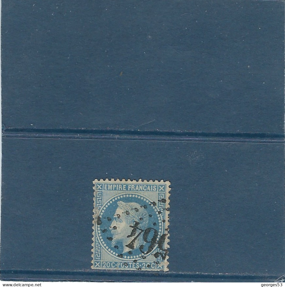 N : 29 B N° 20 C. Bleu Type II  Valeur 3 Euros  Oblitéré - Gebruikt