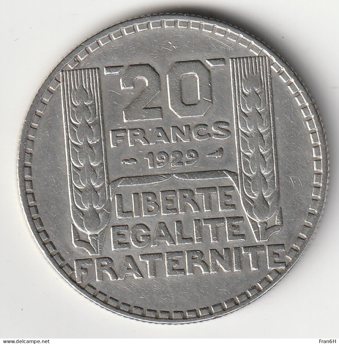 20 Francs Turin Argent 1929 - Silver - - 20 Francs