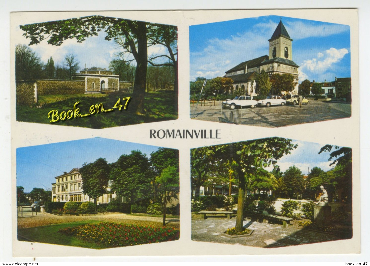 {91362} 93 Seine Saint Denis Romainville , Multivues ; Divers Aspects De La Ville ; Citroën 2cv Ami6 DS , Panhard - Romainville