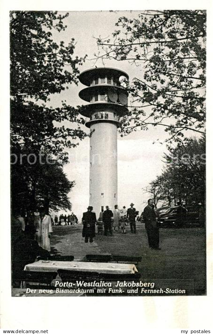 73530953 Porta Westfalica Jakobsberg Bismarckturm Funk- Und Fernsehstation Porta - Porta Westfalica