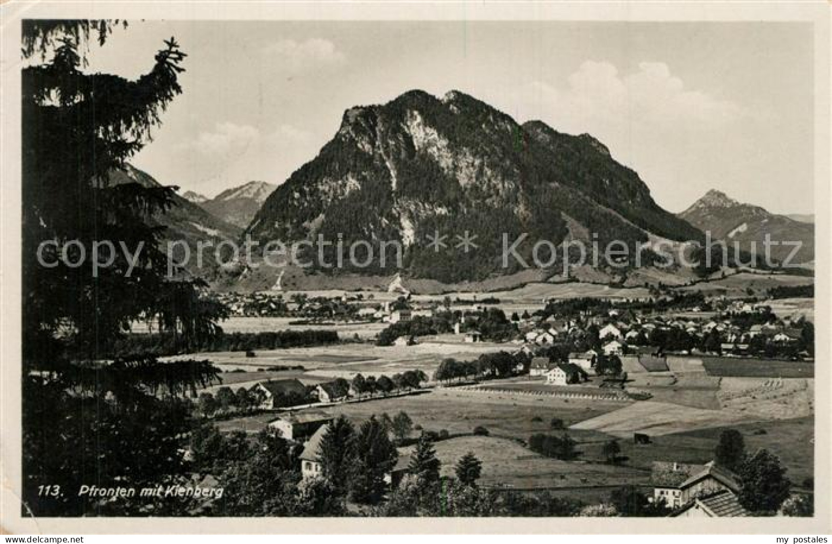 73530922 Pfronten Panorama Mit Kienberg Und Sorgschrofen Allgaeuer Alpen Pfronte - Pfronten