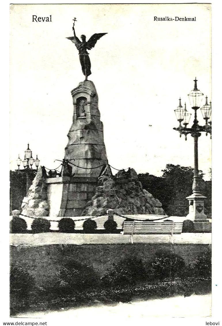 Estonie REVAL « Rusalka-Denkmal » Publisher: H. J. Levinthal (1907) - Estonie