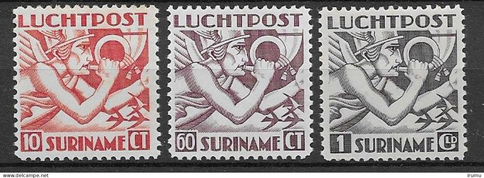 Suriname 1941,NVPH LP20-22 MH, Kw 45 EUR (SN 2653) - Surinam ... - 1975