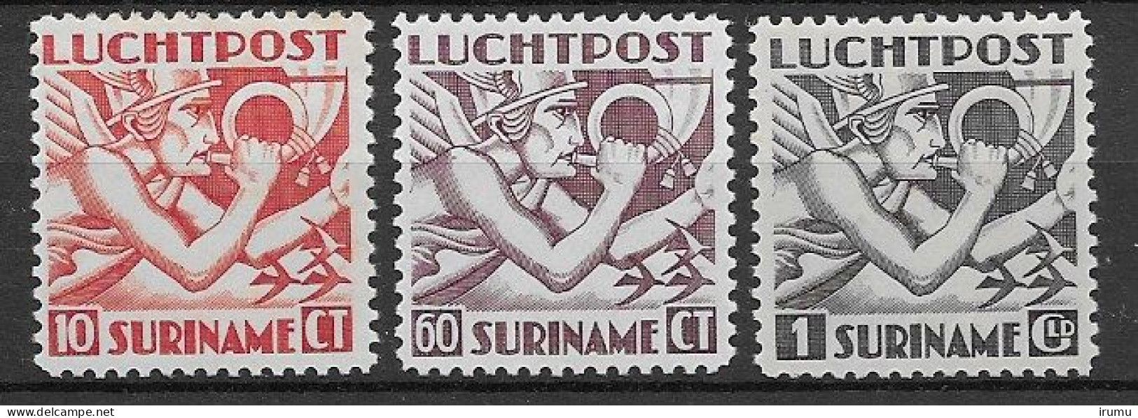 Suriname 1941,NVPH LP20-22 MH, Kw 45 EUR (SN 2653) - Suriname ... - 1975