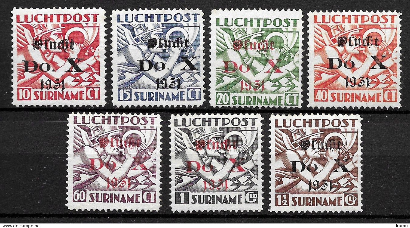 Suriname 1931, NVPH LP8-14 MNH, Kw 1000 EUR (SN 2655) - Suriname ... - 1975