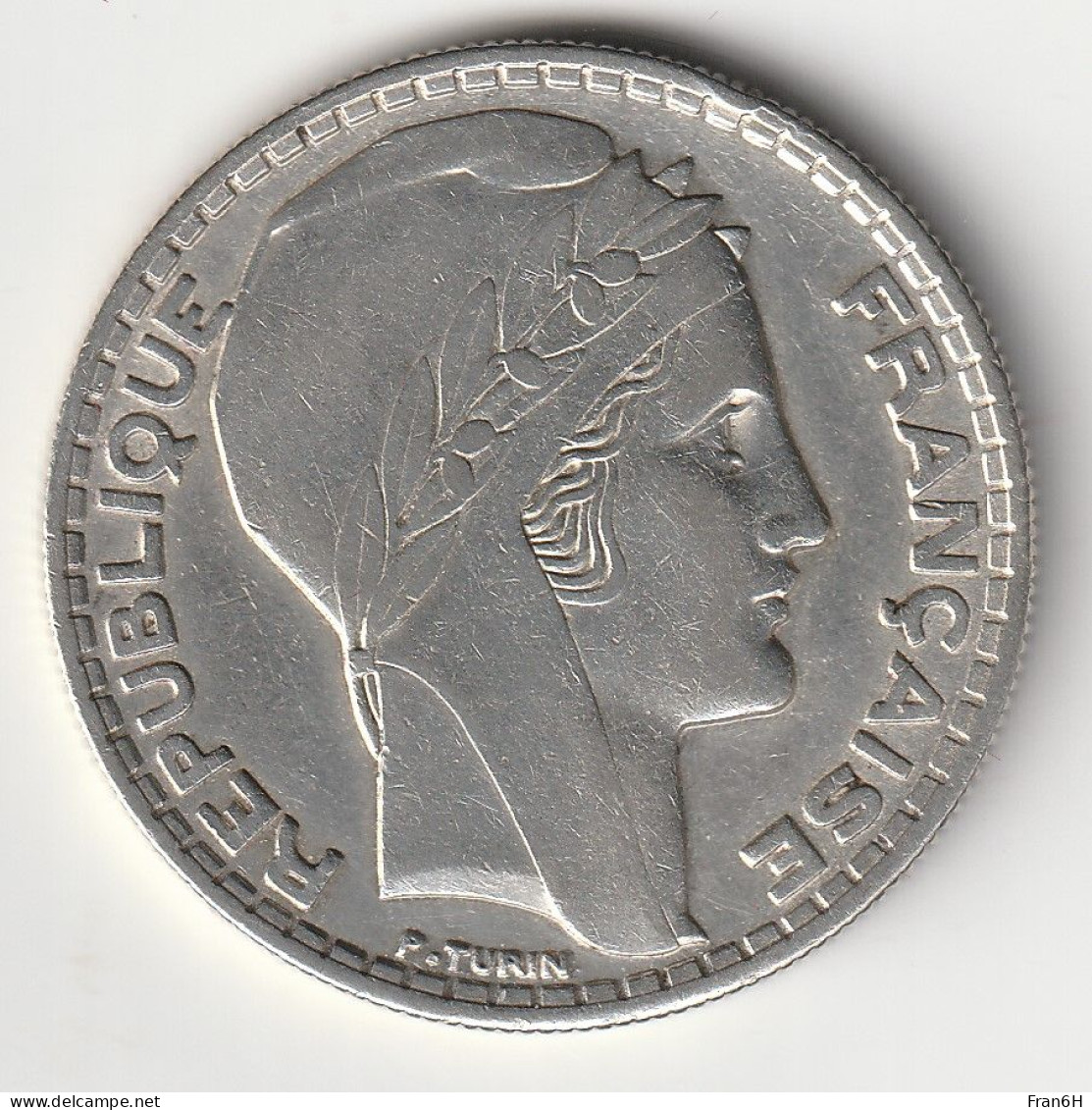 20 Francs Turin Argent 1933 - Silver - - 20 Francs