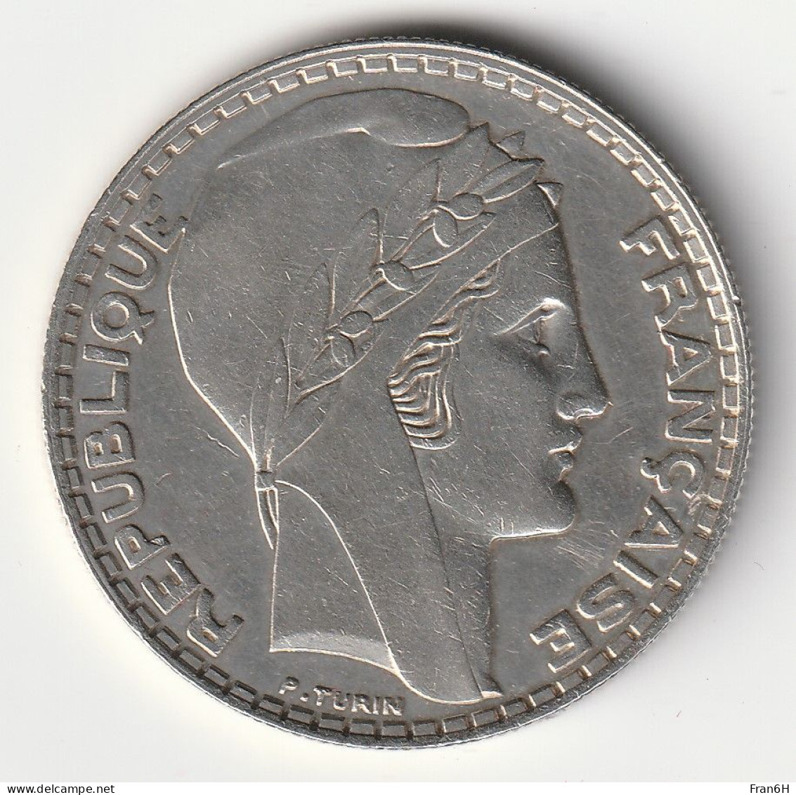 20 Francs Turin Argent 1933 - Silver - - 20 Francs