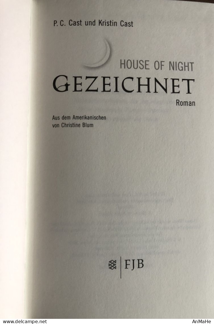 B1312 - Gezeichnet - House Of Night - P.C. Cast Und Kristin Cast - Roman - Entretenimiento