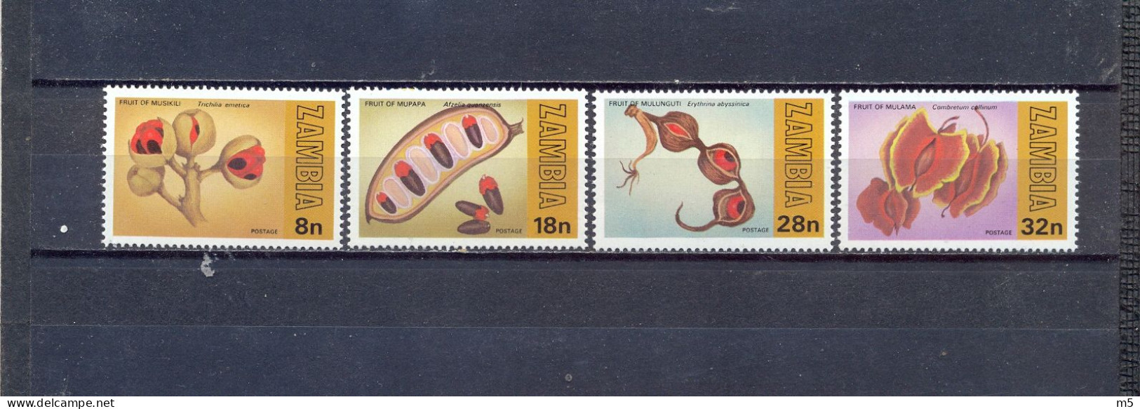 ZAMBIA - MNH - FRUIT SEEDS - MI.NO.241/4 - CV = 1,8 € - Zambia (1965-...)