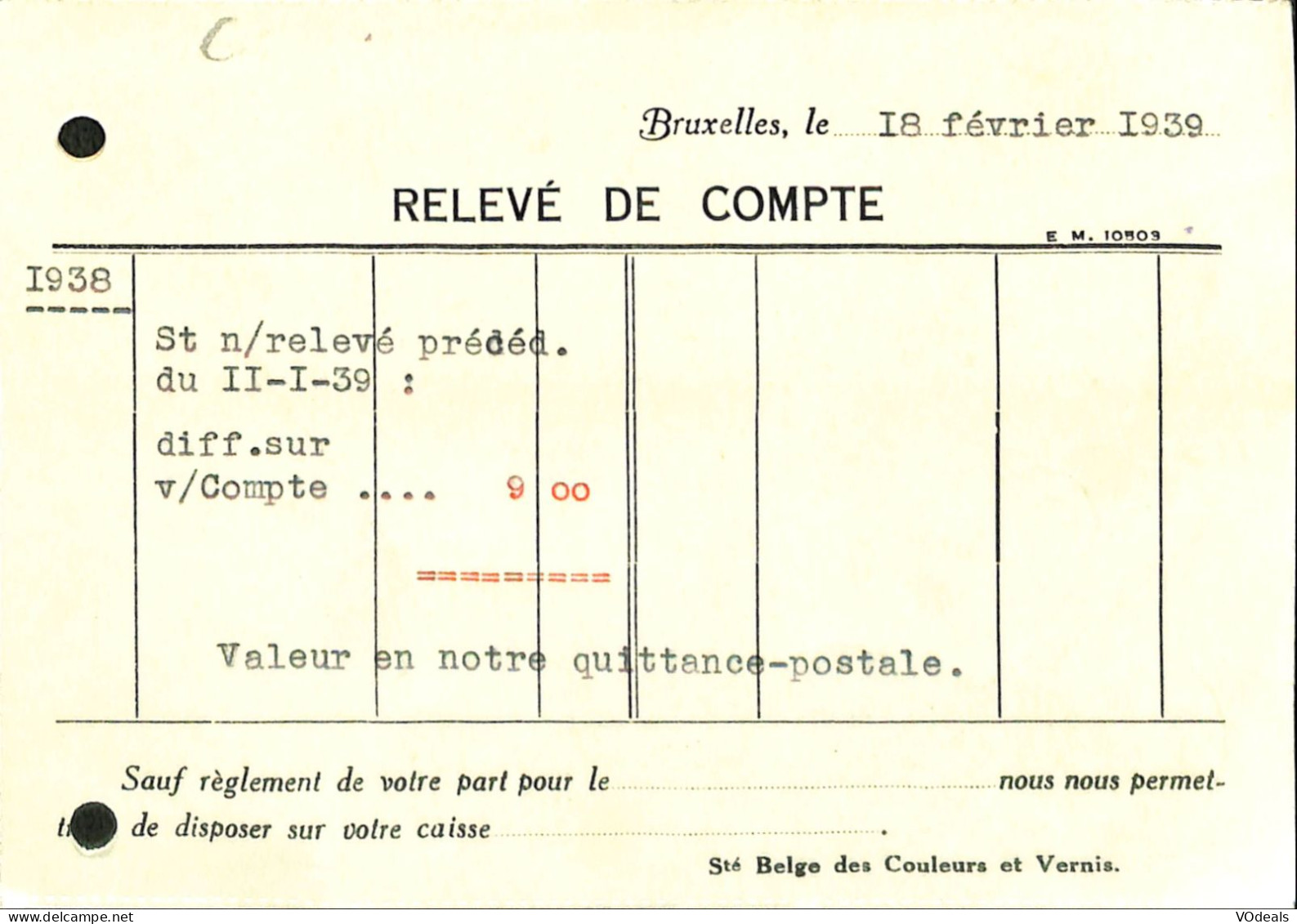 Belgique - Carte Postale - Entier Postal - 1939 - Bruxelles - Bruxelles - 40 Centimes - Briefkaarten 1934-1951