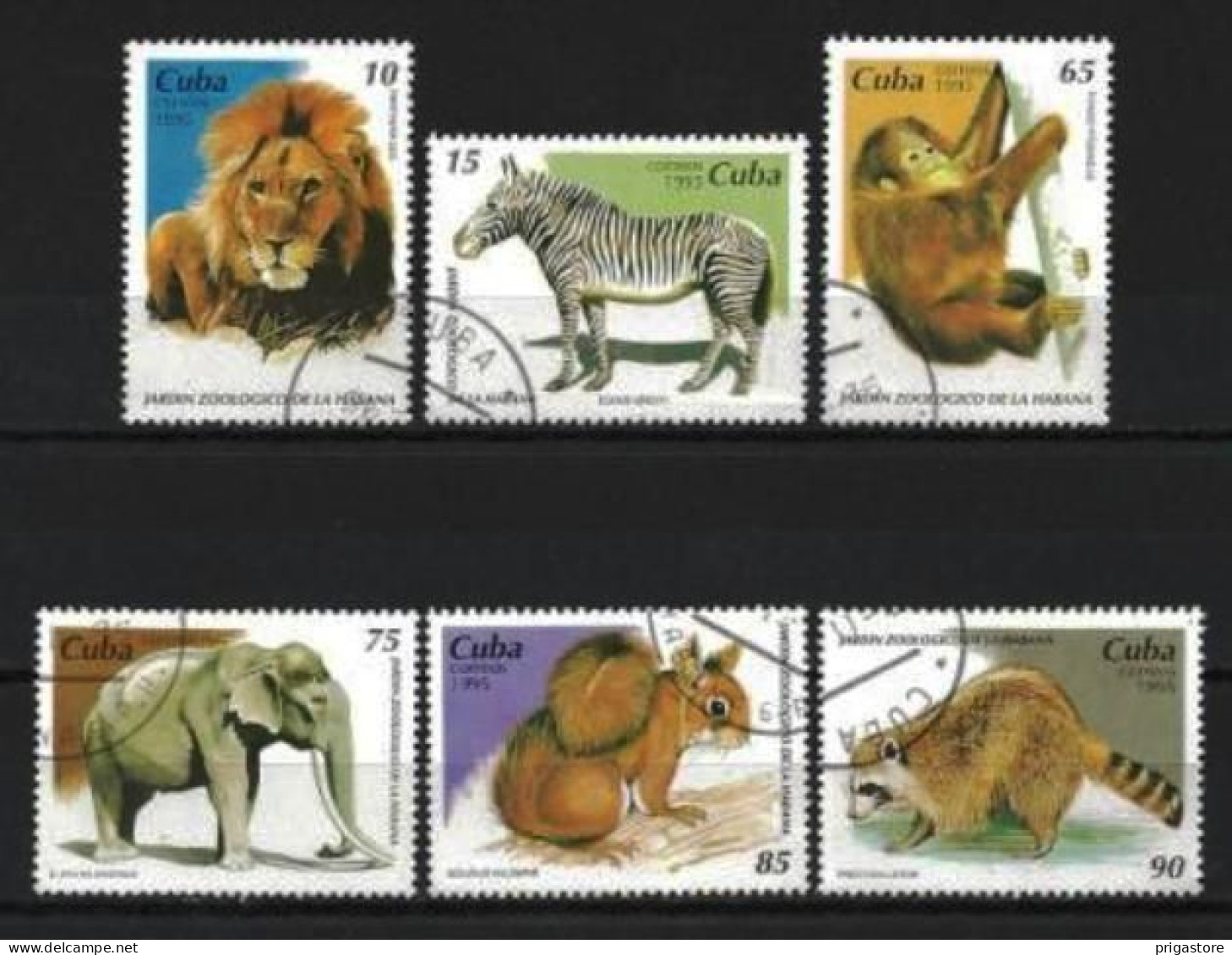 Cuba 1995 Animaux Sauvages (20) Yvert N° 3498 à 3503 Oblitéré Used - Used Stamps