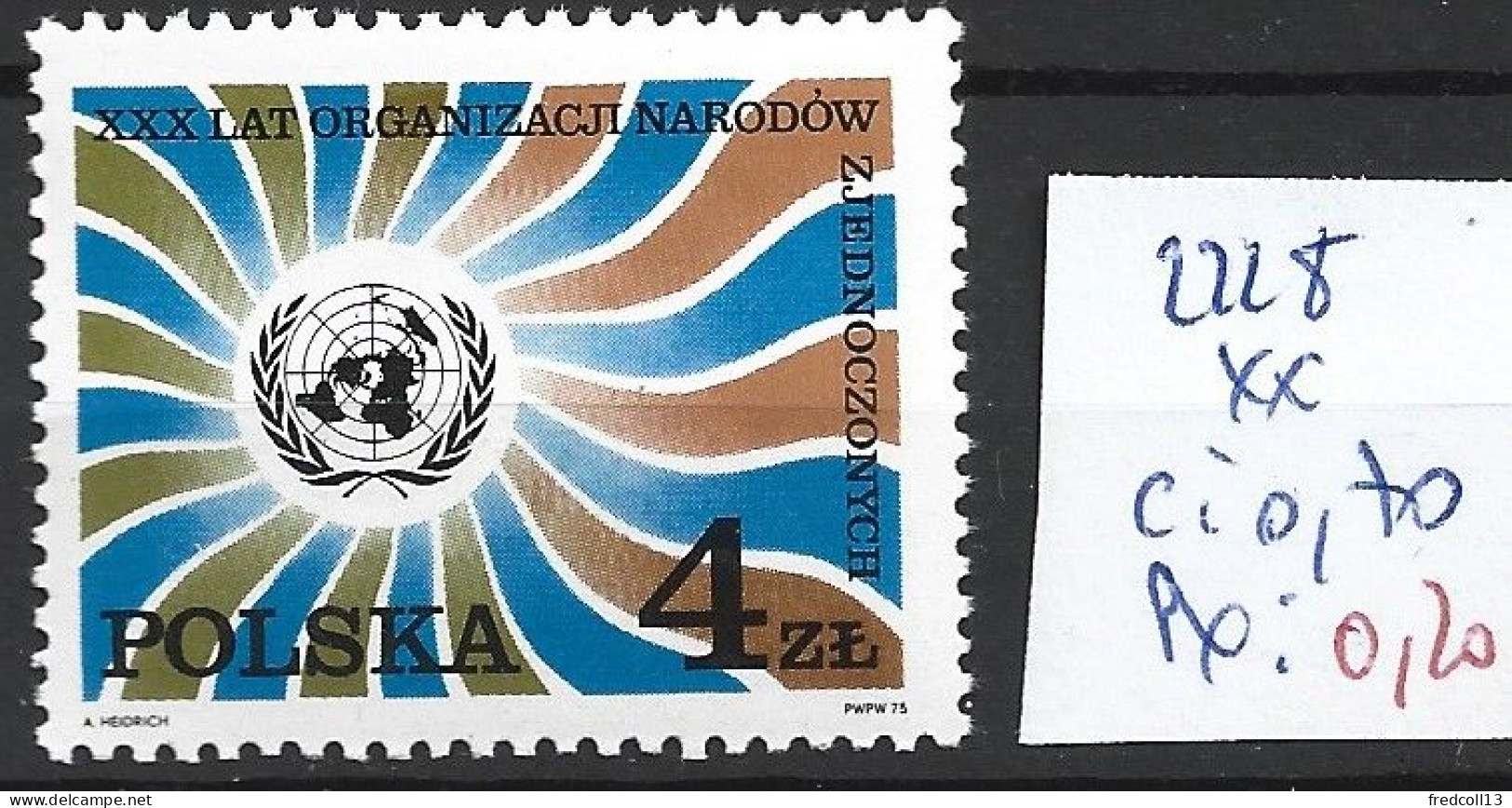 POLOGNE 2228 ** Côte 0.70 € - Unused Stamps