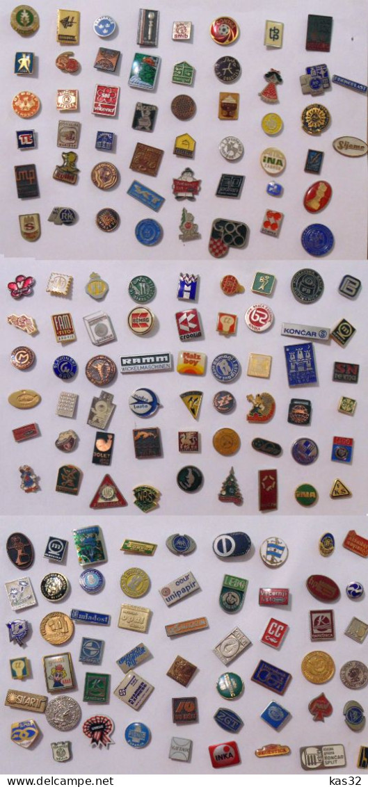 Yugoslavia, Croatia, Pins Badges, Antique Unsorted Collection Lot 158 - Lots