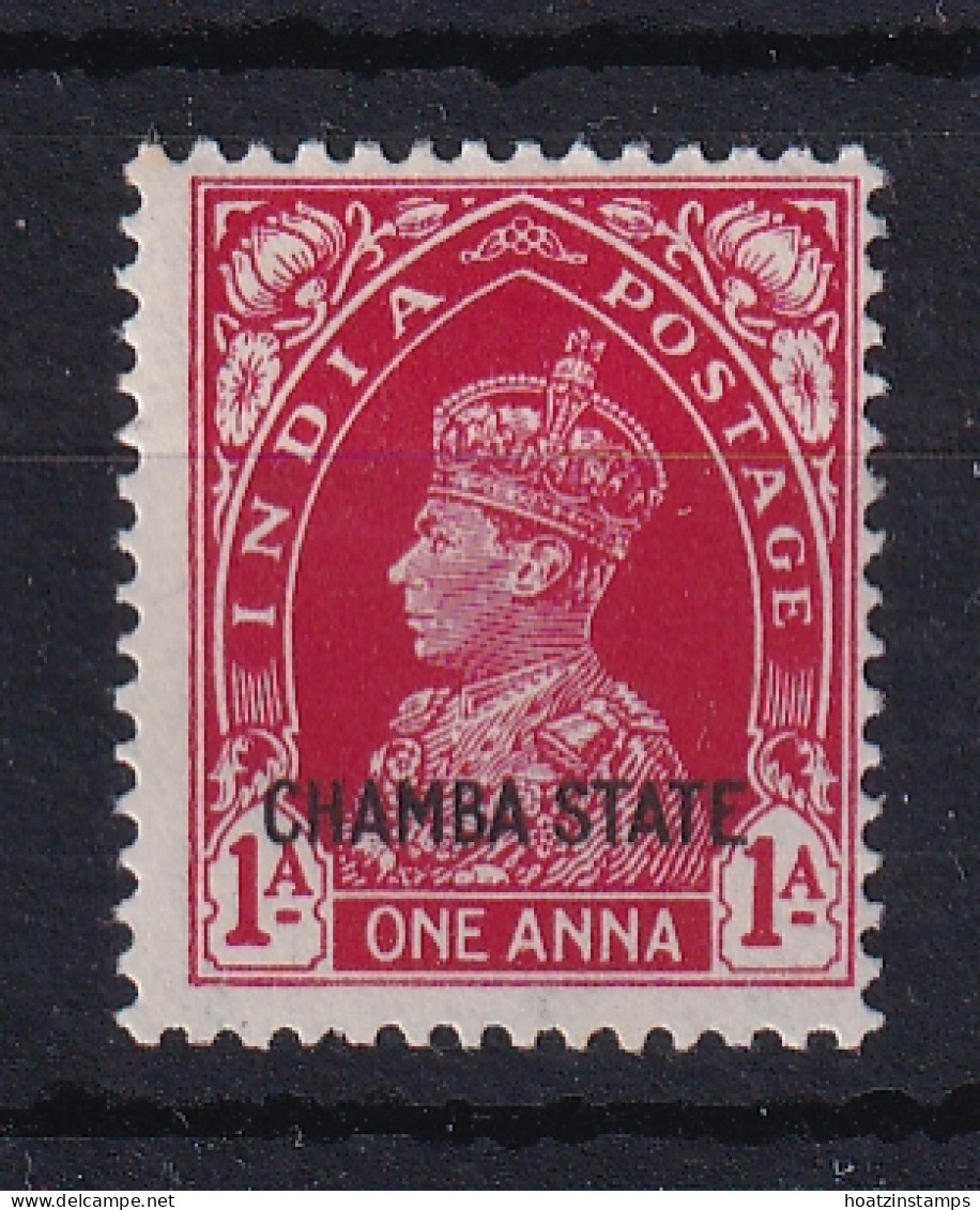 India - Chamba: 1938   KGVI 'Chamba State' OVPT   SG85    1a      MH - Chamba
