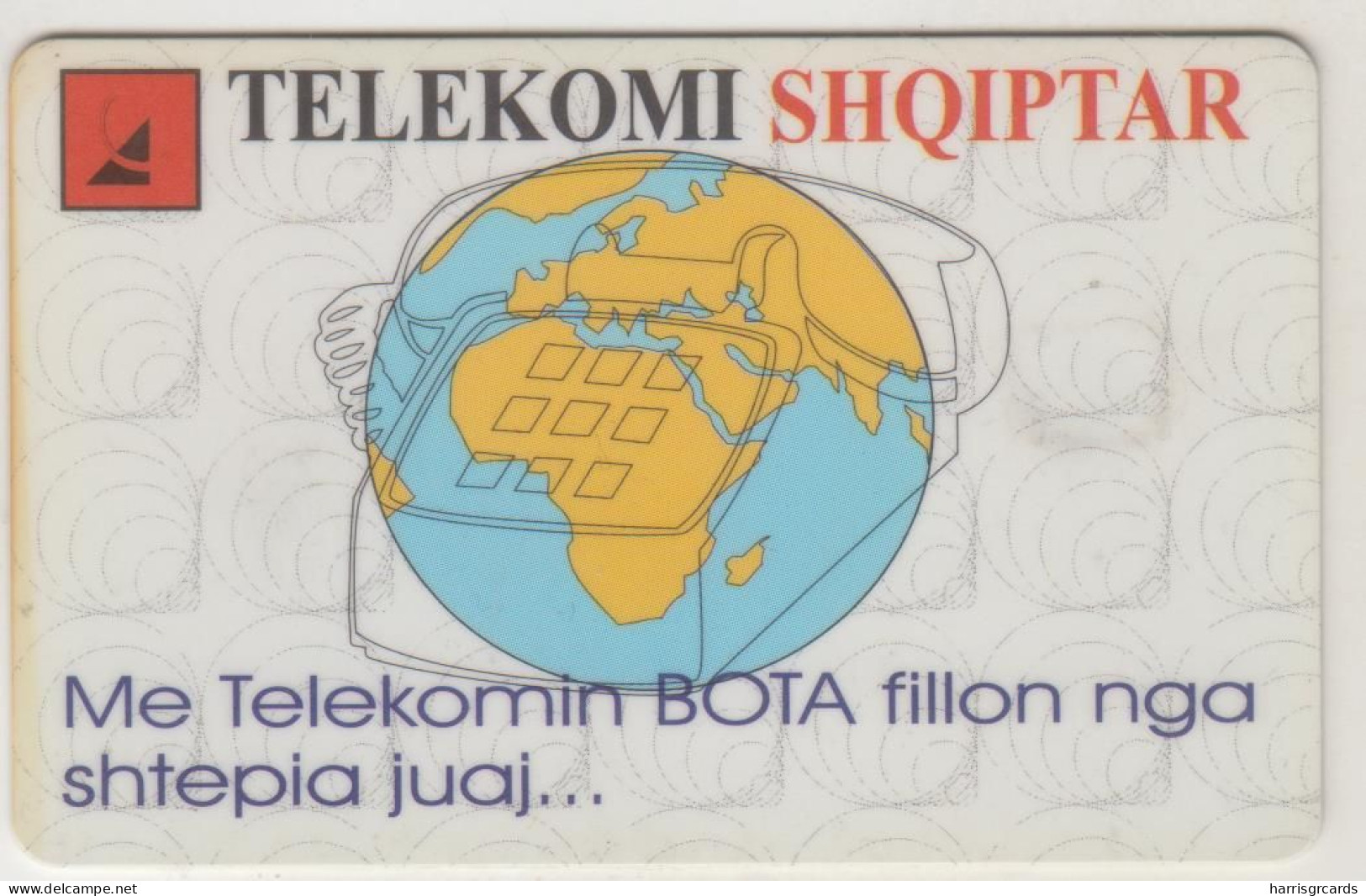 ALBANIA - Phone And Globe "V12/96" ,Chip:S30 (Module 34), 12/96, 100 U, Used - Albanië