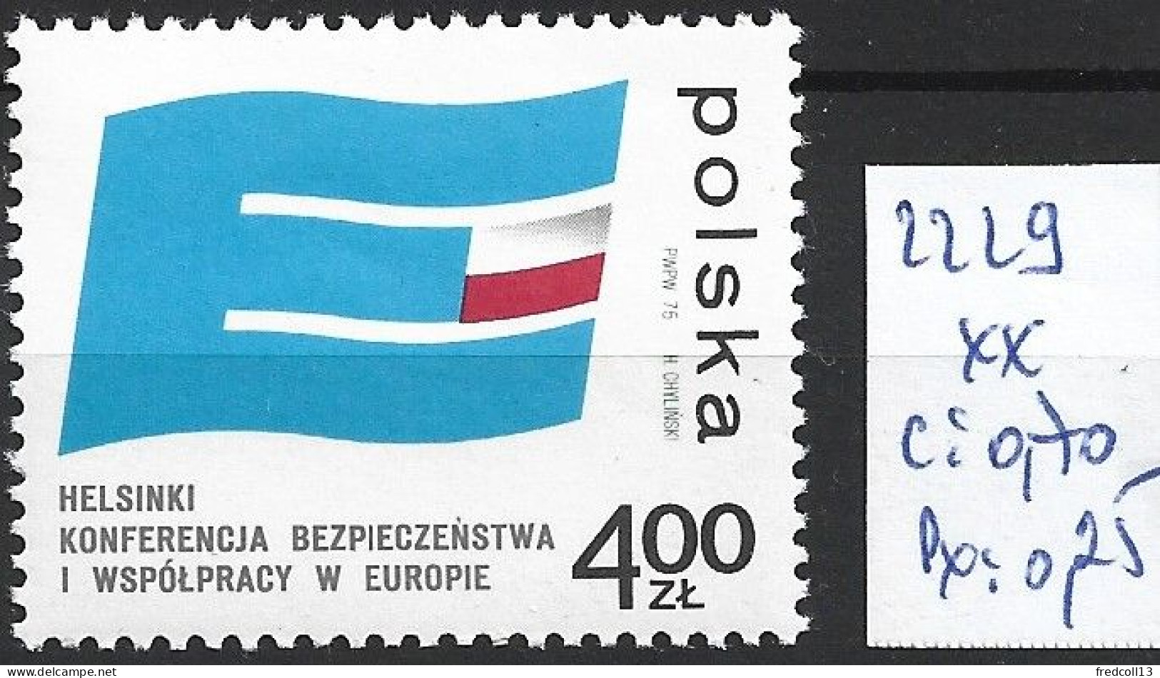 POLOGNE 2229 ** Côte 0.70 € - Unused Stamps