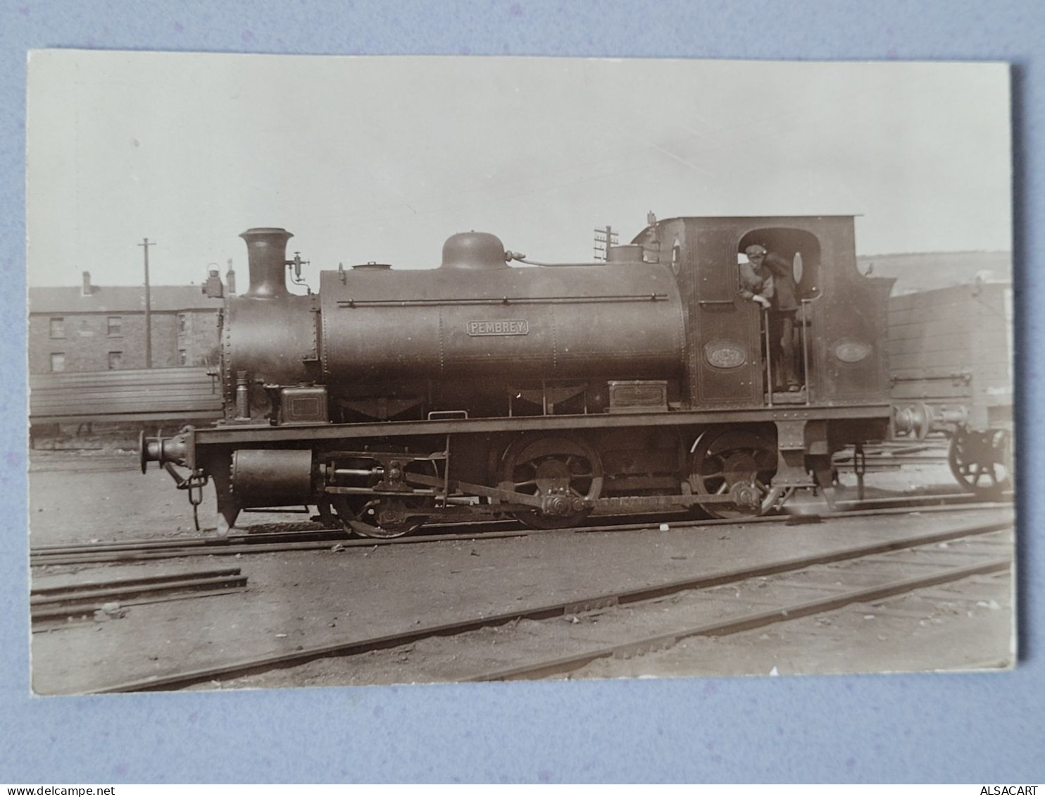 Carte Photo Locomotive Pembrey - Eisenbahnen