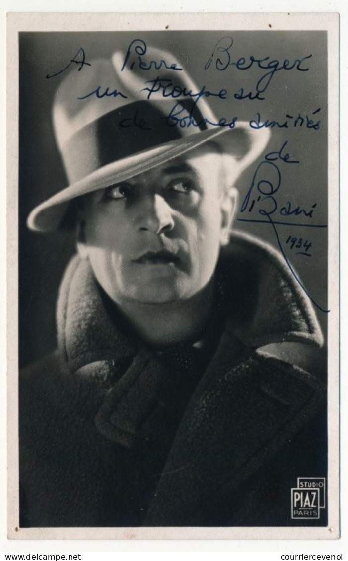 PHOTO Avec Dédicace Et Signature Autographe - ROBERT PISANI, Acteur, 1924 - Autres & Non Classés