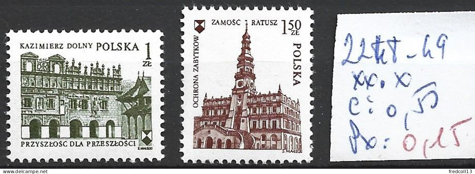 POLOGNE 2248-49 ** & * Côte 0.50 € - Nuevos