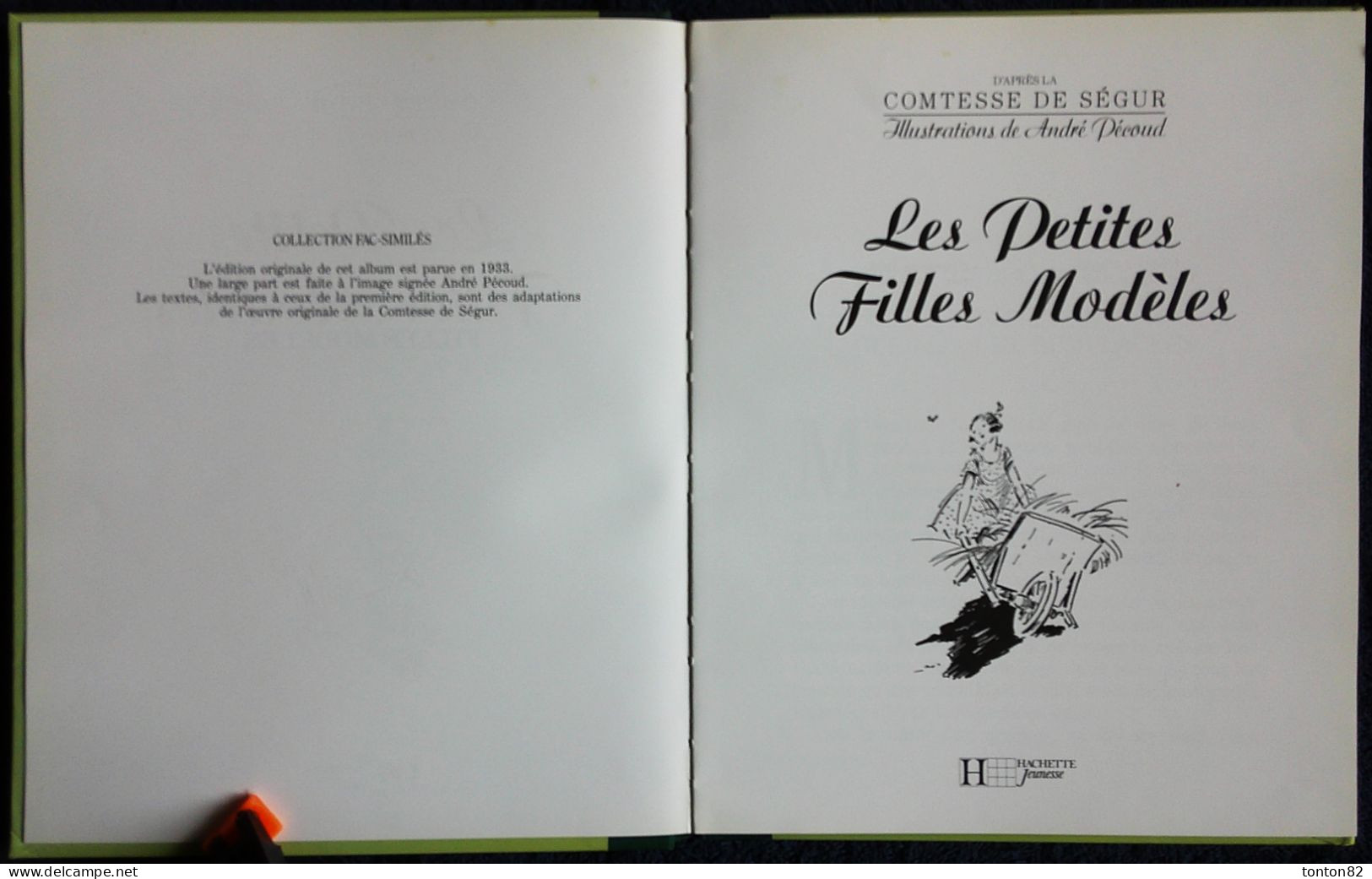 Comtesse De Ségur - Les Petites Filles Modèles - Hachette Jeunesse - ( 1991 ) - Illustrations Couleurs André Pécoud . - Hachette