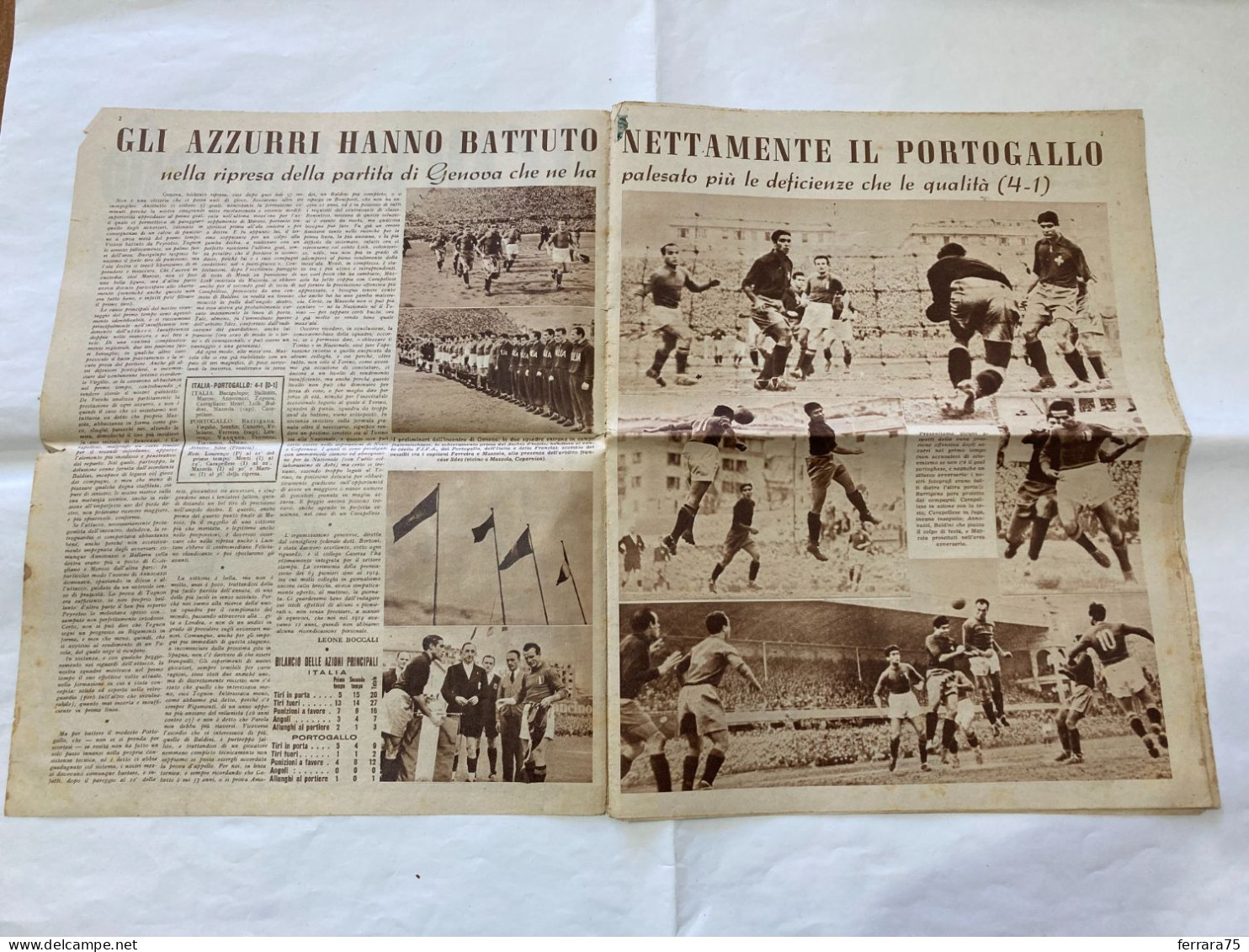 IL CALCIO ILLUSTRATO LA NAZIONALE- ITALIA-PORTOGALLO-TORINO-MILAN N.9 1949. - Sport