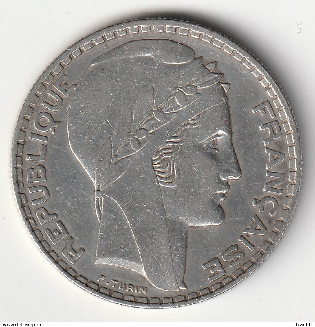 20 Francs Turin Argent 1937 - Silver - - 20 Francs