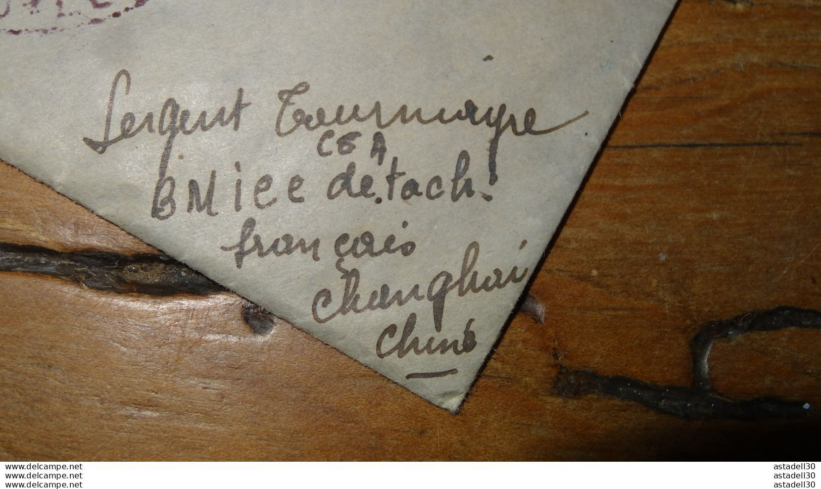 CHINA - CHINE, Detachement Francais De SHANGAÎ - 1938, Occupation De Chine - 1938 .......... CL-1-1 - Lettres & Documents