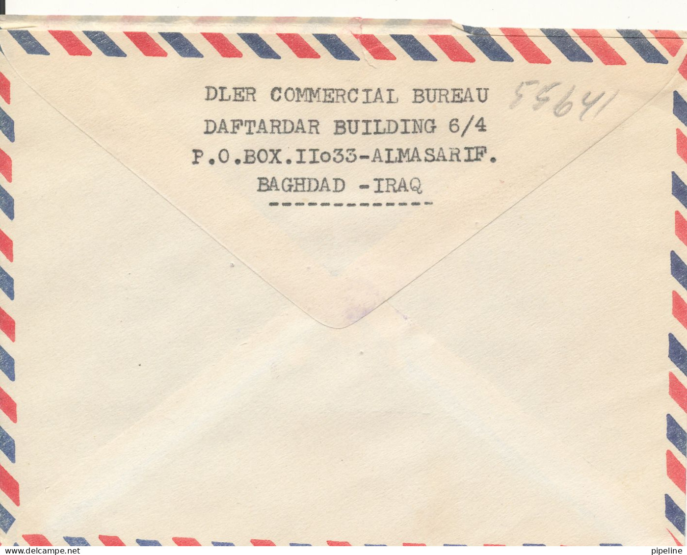 Iraq Air Mail Cover Sent To Denmark - Iraq