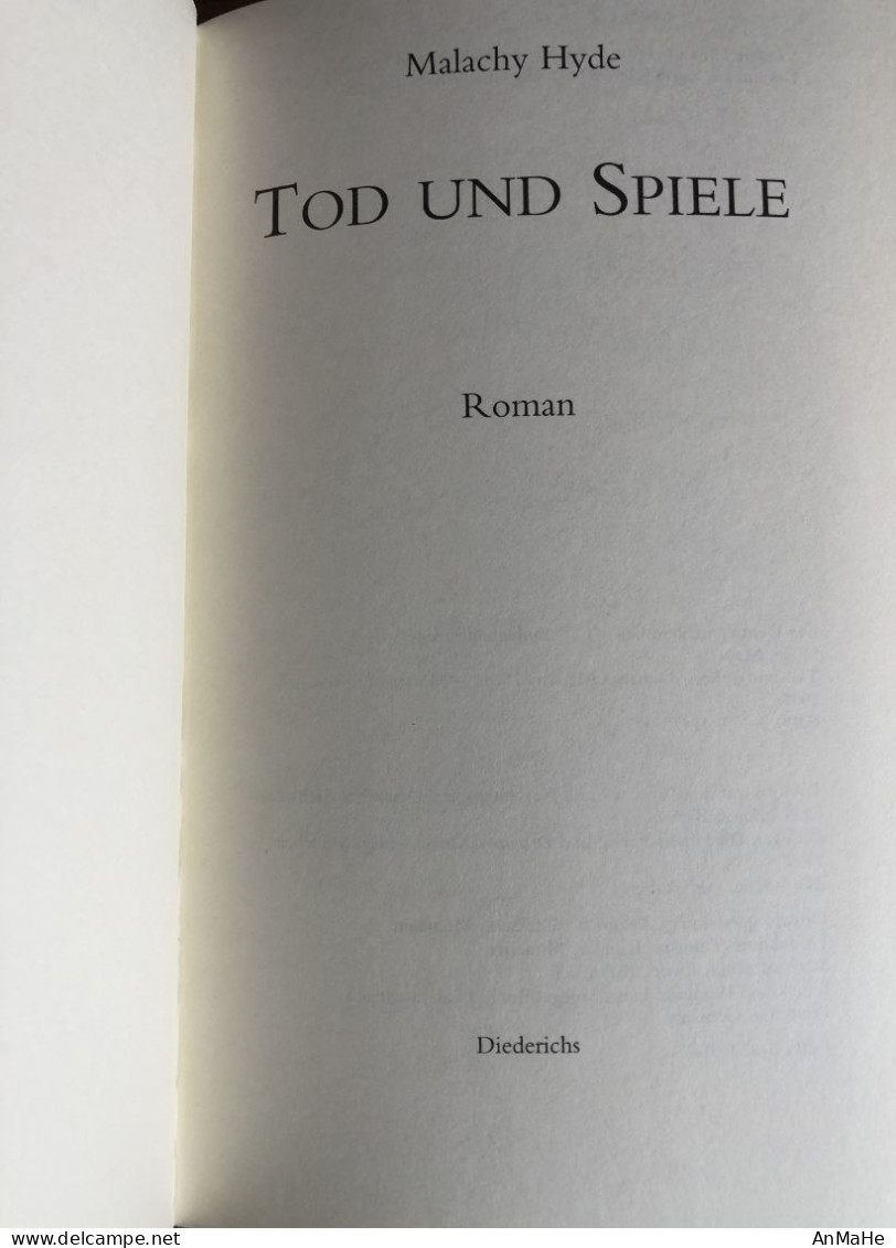 B1142 - Tod Und Spiele - Roman - Malachy Hyde - Geb. Buch - Entertainment