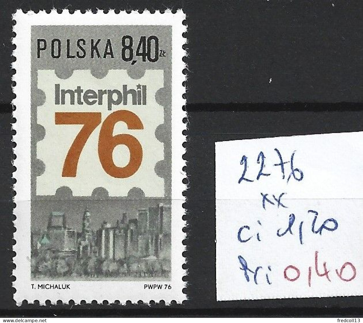 POLOGNE 2277 ** Côte 1.20 € - Unused Stamps