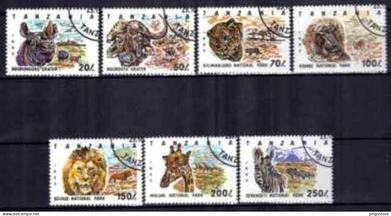 Tanzanie 1994 Animaux Sauvages (21) Yvert N° 1442 à 1448 Oblitéré Used - Tanzania (1964-...)