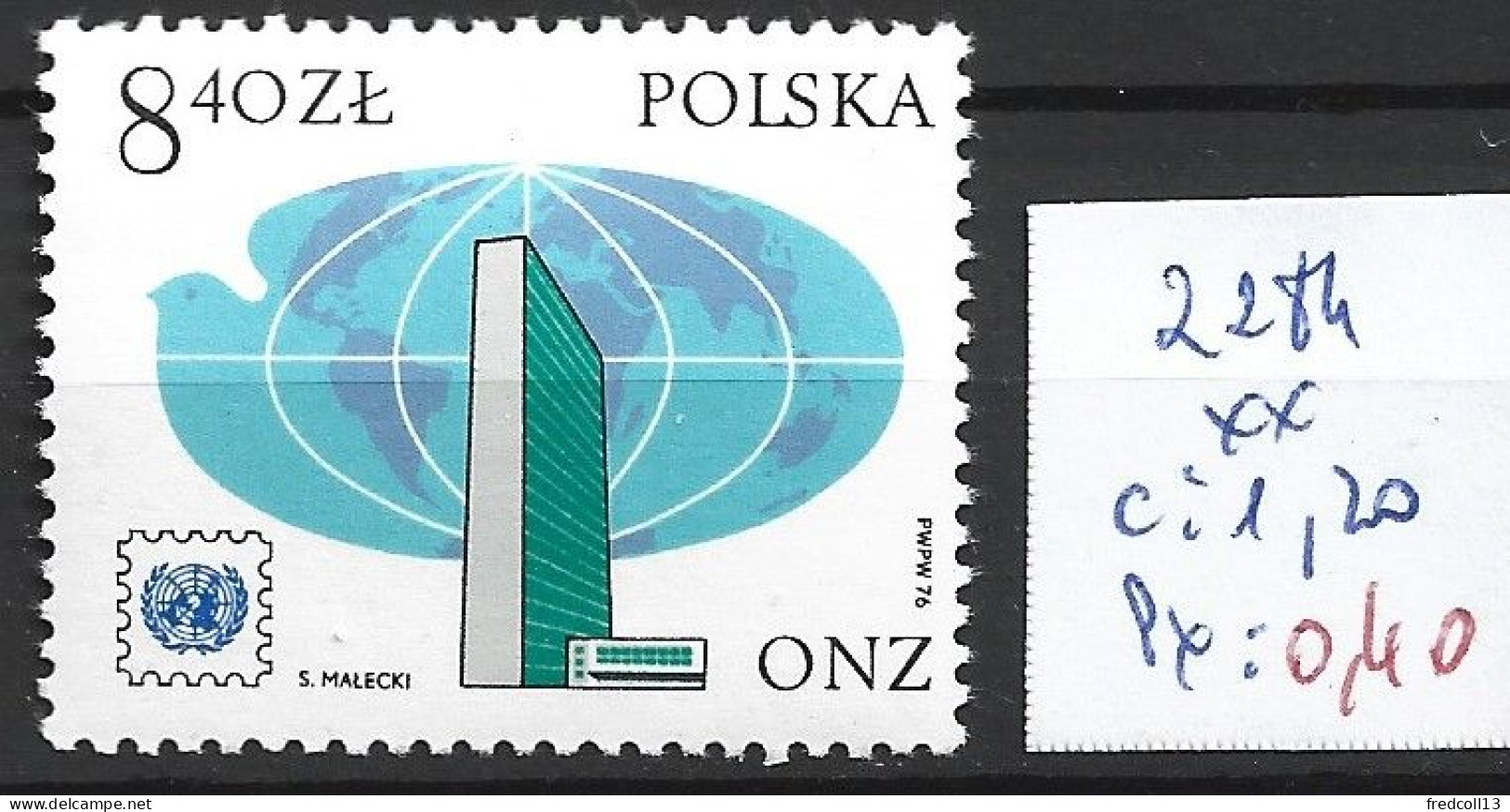 POLOGNE 2284 ** Côte 1.20 € - Nuevos