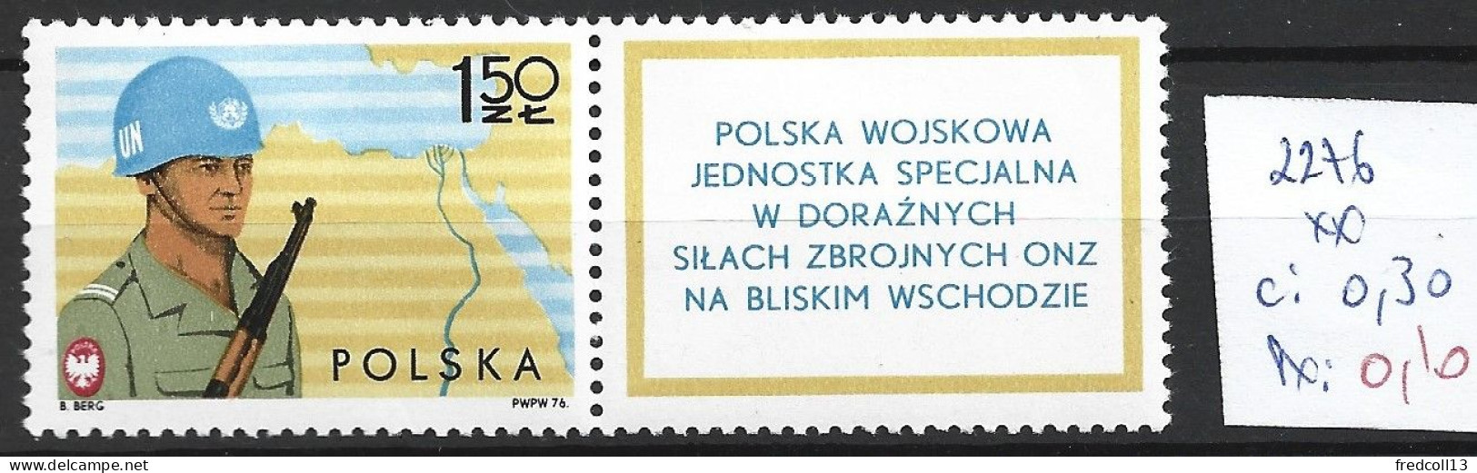 POLOGNE 2276 ** Côte 0.30 € - Neufs