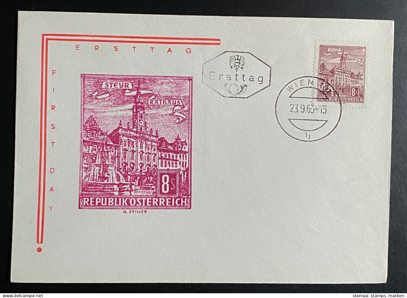 Österreich 1965 Bauten Mi. 1194 FDC Schmuckkuvert Gestempelt/o WIEN - Storia Postale