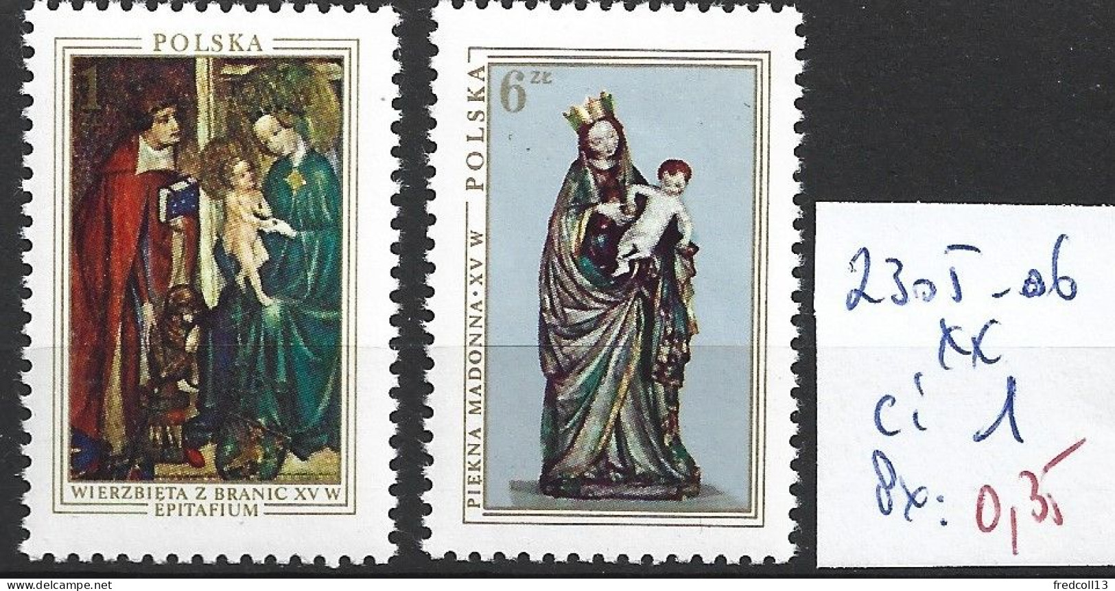POLOGNE 2305-06 ** Côte 1 € - Unused Stamps
