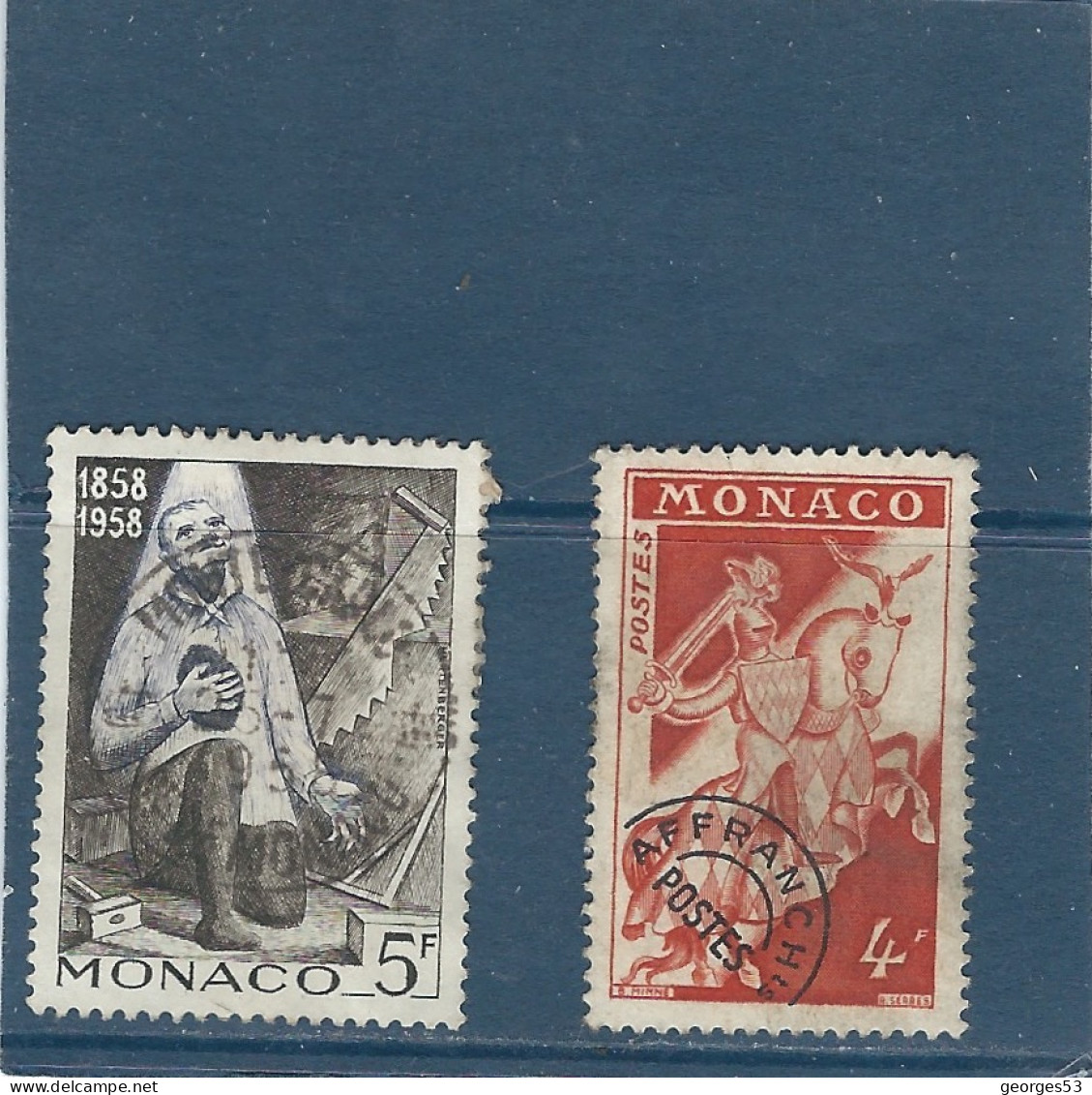 MONACO N° 495 Et N° 11  Obli Val : 0,50  Euros - Usados