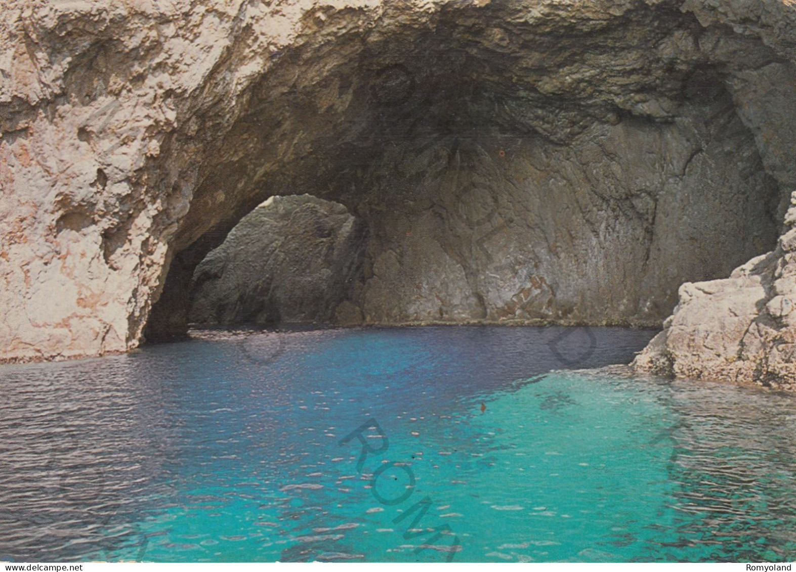 CARTOLINA  C2 PALMAROLA,LATINA,LAZIO-GROTTA DEL FARAGLIONE DI MEZZOGIORNO-MARE,SOLE,ESTATE,SPIAGGIA,VIAGGIATA 1979 - Latina