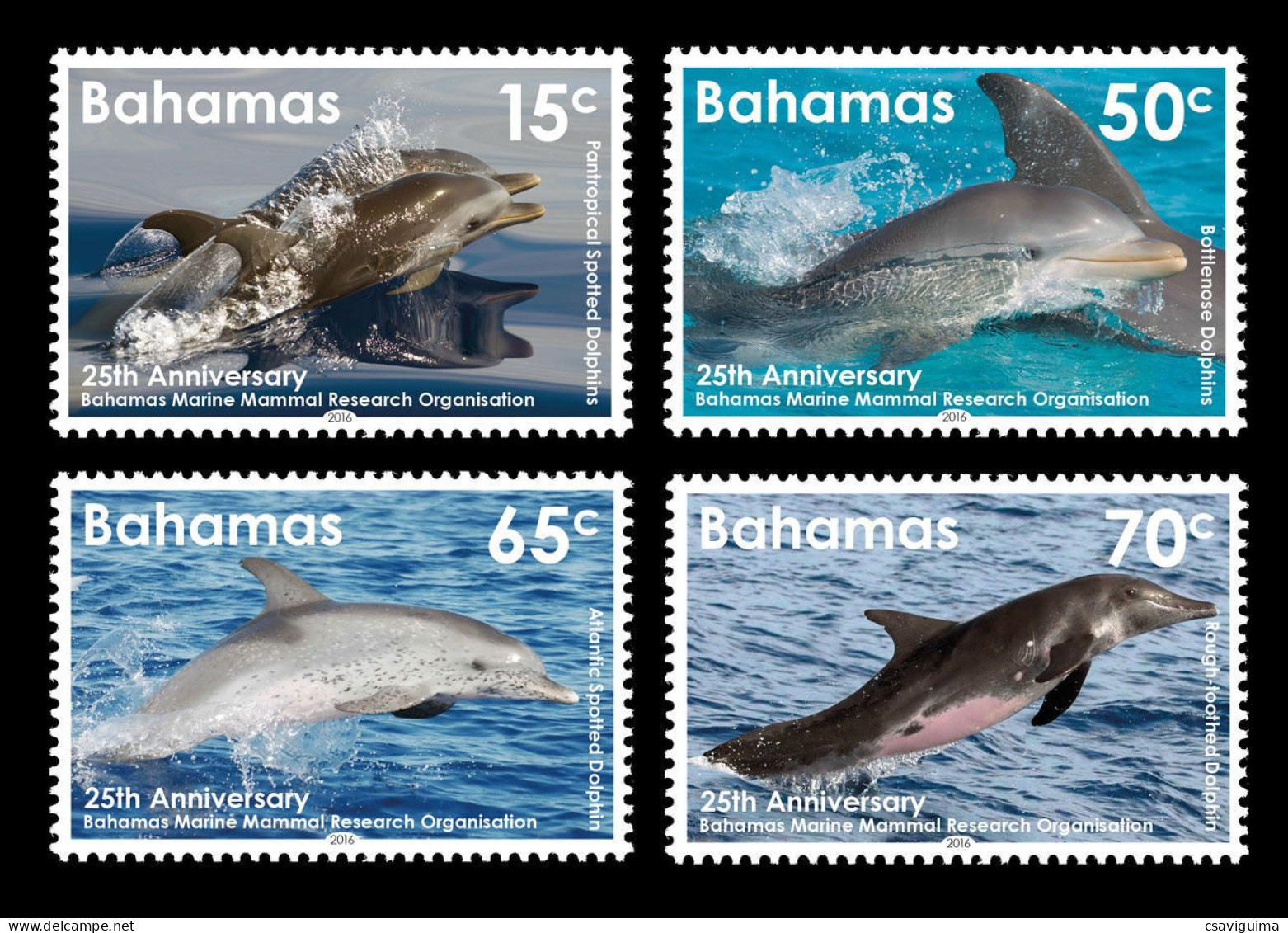 Bahamas - 2016 - Dolphins - Yv 1533/36 - Delfine