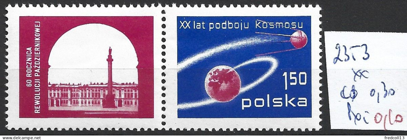 POLOGNE 2353 ** Côte 0.30 € - Nuevos