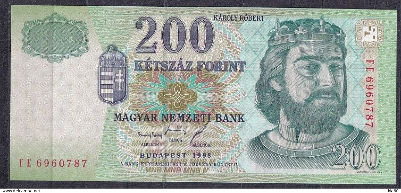 Hungary - 1998 - 200 Forint  - -P178a .UNC - Ungarn