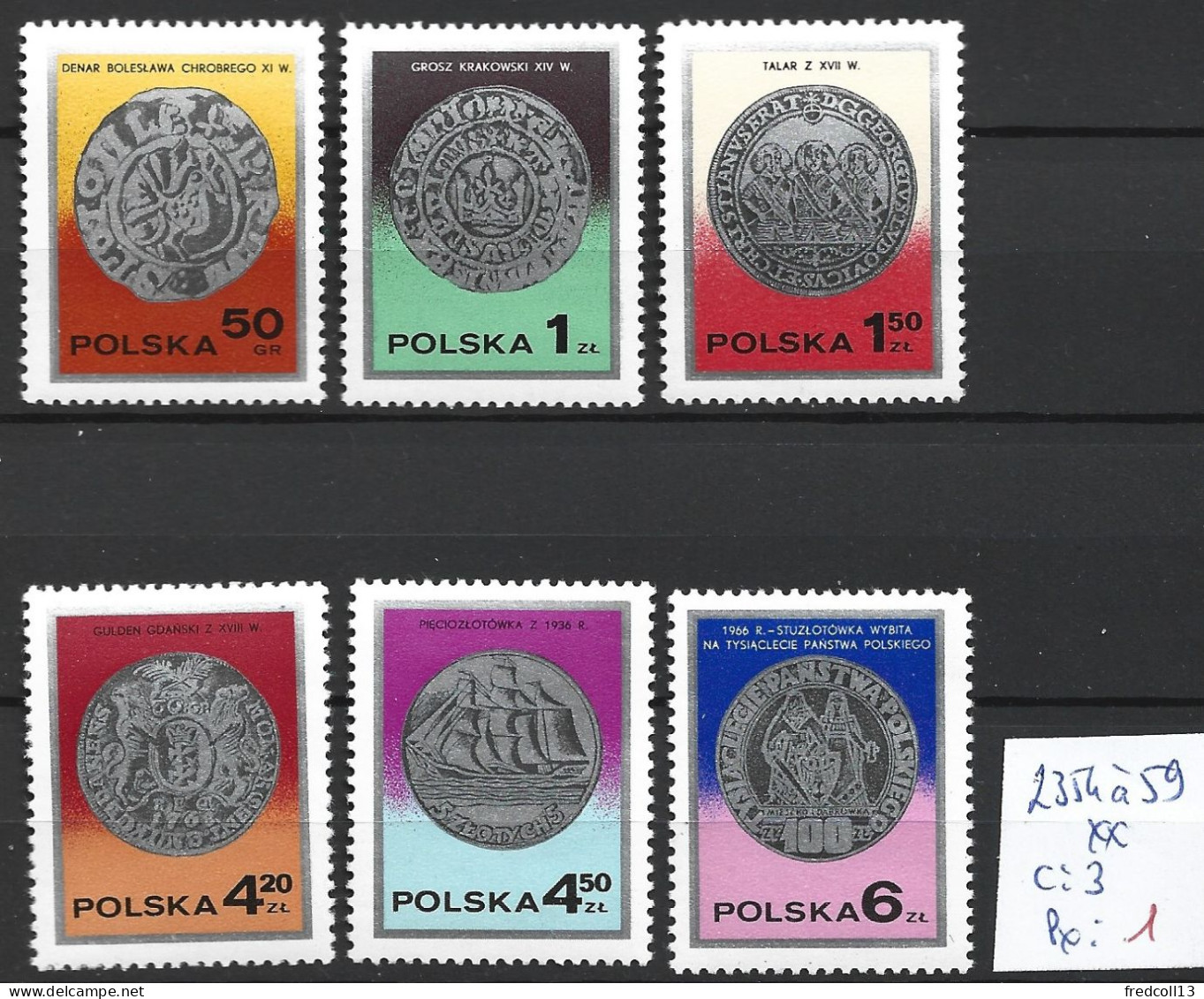 POLOGNE 2354 à 59 ** Côte 3 € - Nuevos