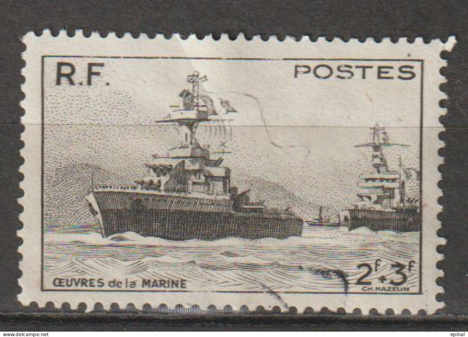 FRANCE : N° 752 Oblitéré (Pour Les Oeuvres De La Marine) - PRIX FIXE - - Used Stamps