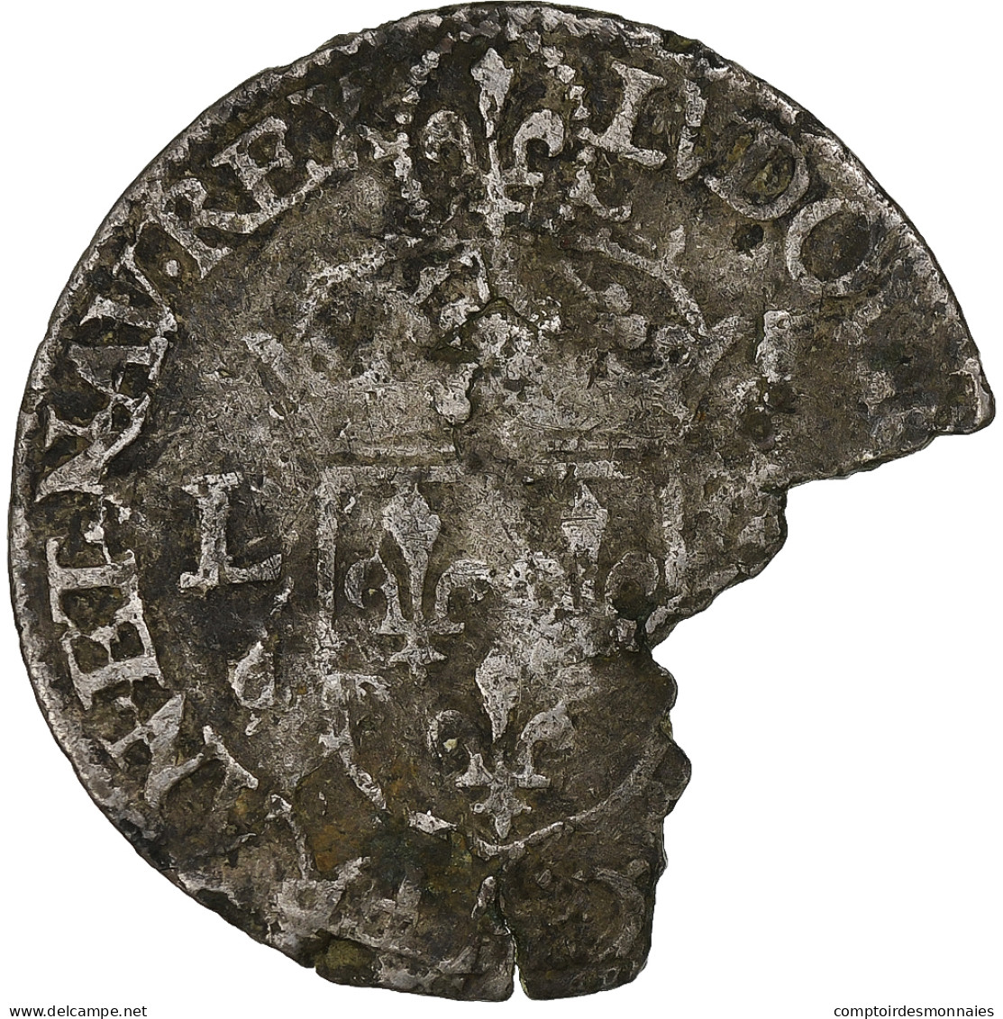 France, Quinzain, 1641, Paris, Billon, TB, Gadoury:22 - 1610-1643 Louis XIII Le Juste