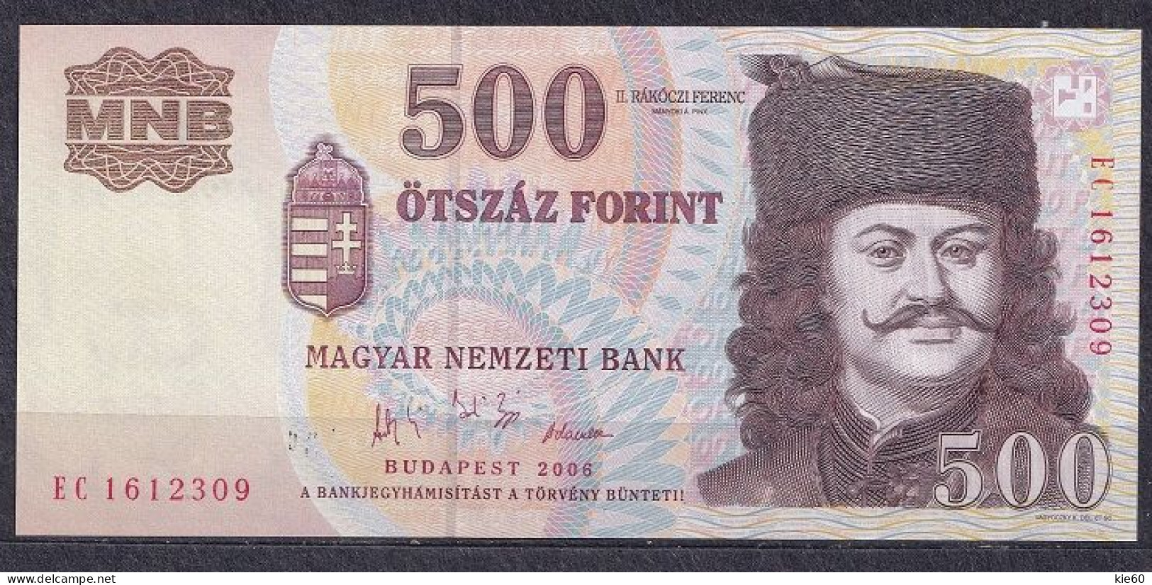 Hungary - 2006 - 500 Forint  - -P188...UNC . - Hungría