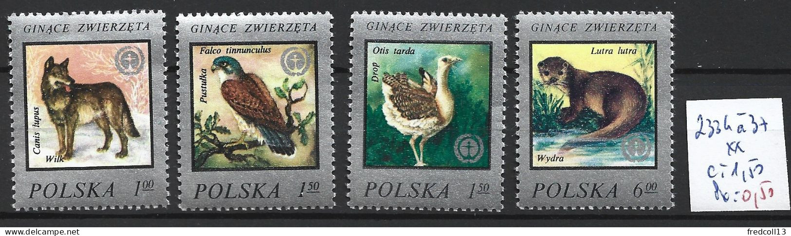 POLOGNE 2334 à 37 ** Côte 1.50 € - Unused Stamps