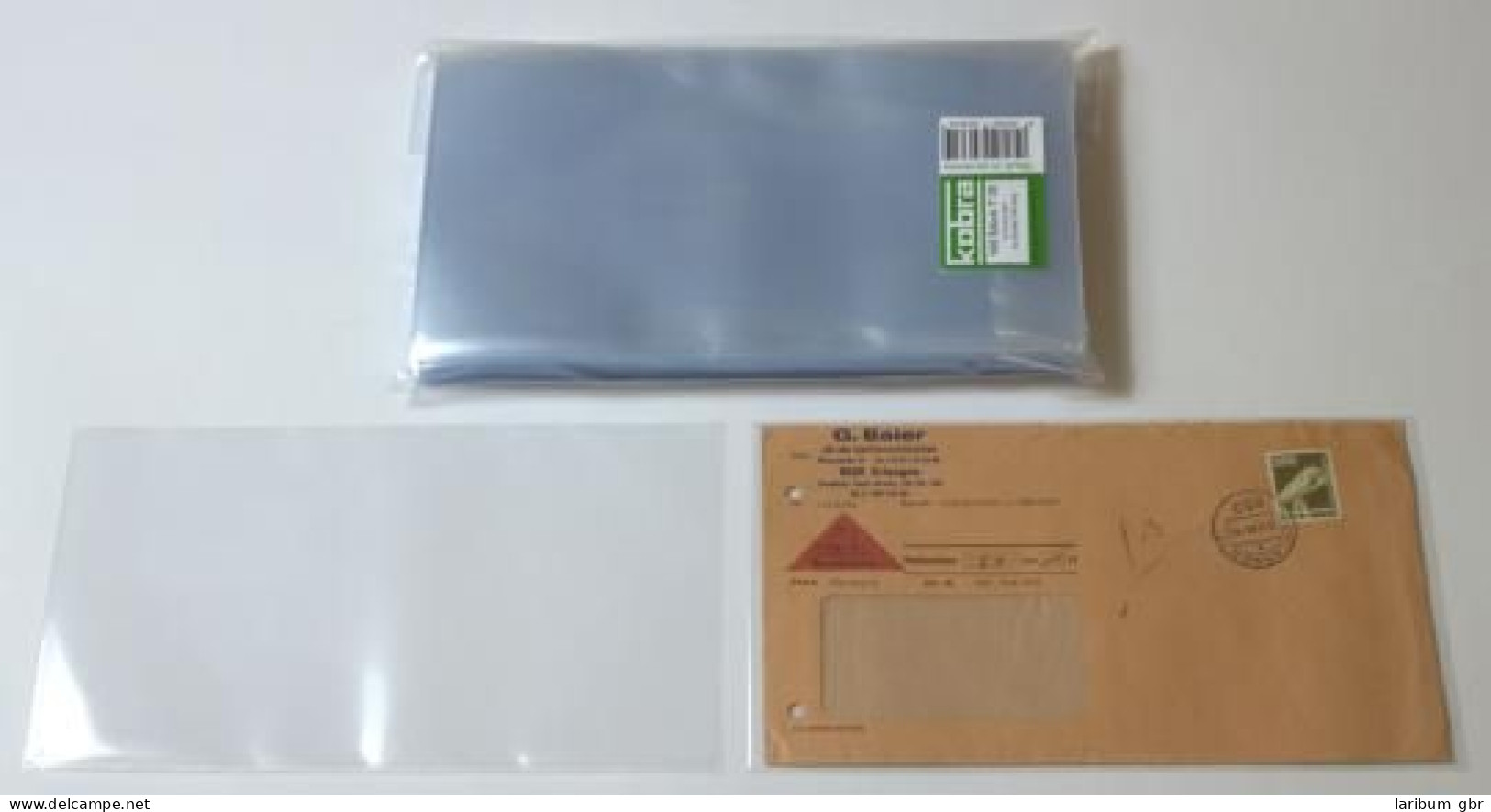 KOBRA T35 Schutzhüllen: Lange Briefhüllen 124 X 236 Mm (100 Stück) #K-T35 - Schutzhüllen