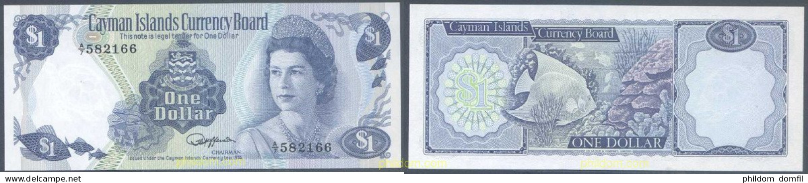 5327 CAIMAN Islas 1974 CAYMAN ISLANDS 1 DOLLAR 1974 - Ostkaribik