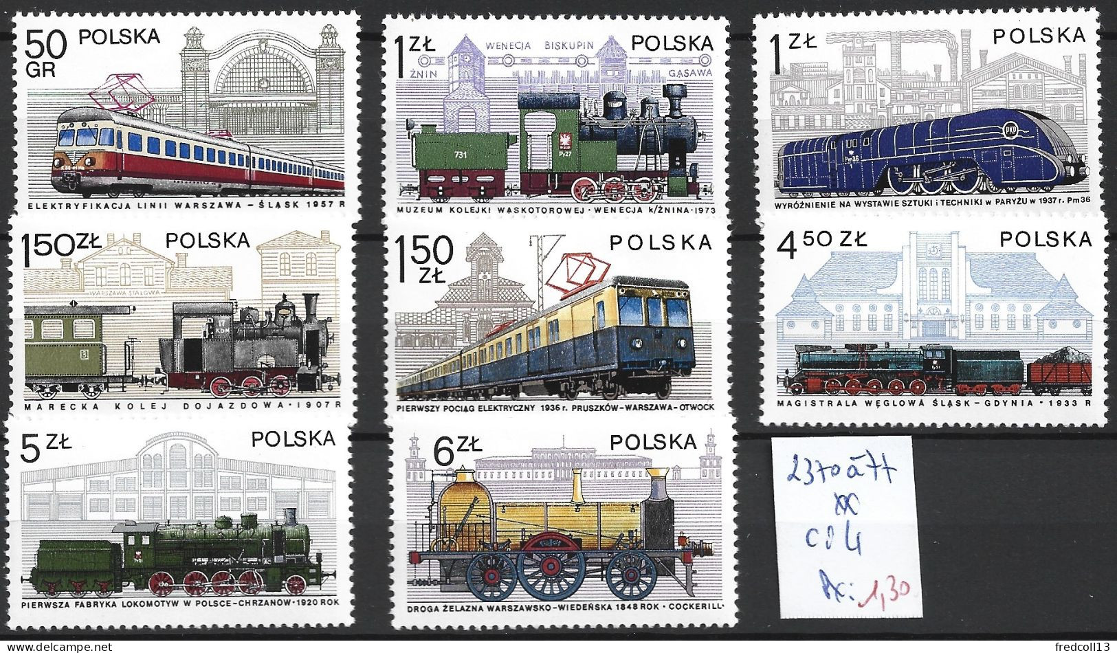 POLOGNE 2370 à 77 ** Côte 4 € - Unused Stamps