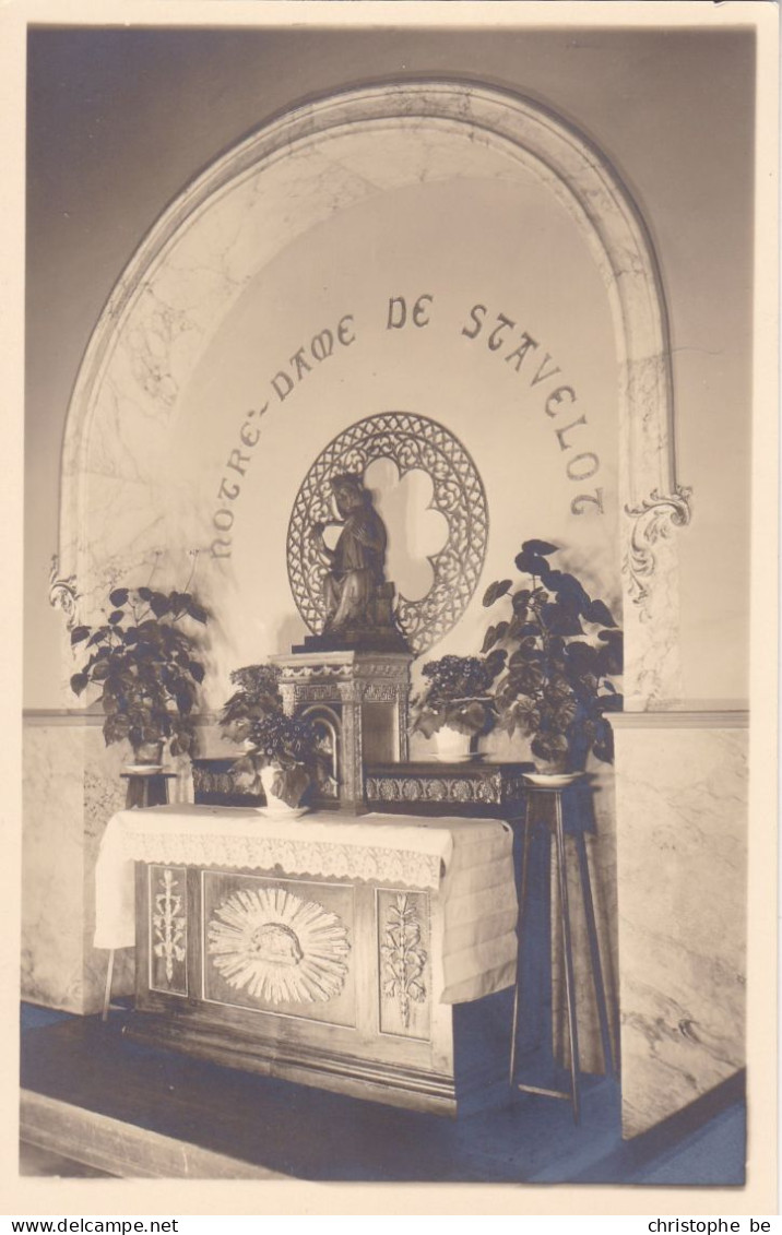 Notre Dame De STavelot, Carte Photo Rare (pk87491) - Stavelot